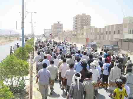 شبوة : مسيرة حاشدة بعتق نصرة للرسول الكريم محمد